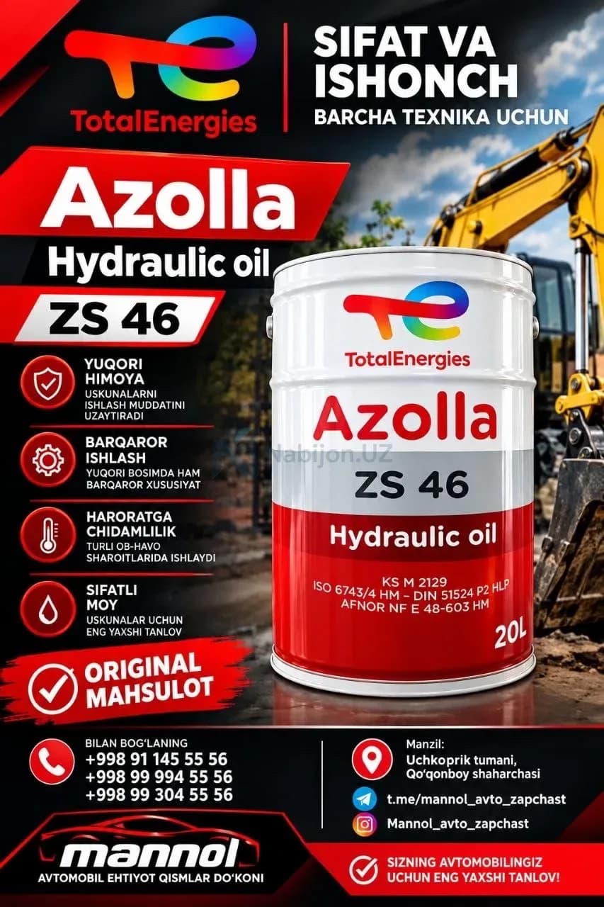 TOTALENERGIES AZOLLA  ZS 46 HYDRAULIC OIL 20L