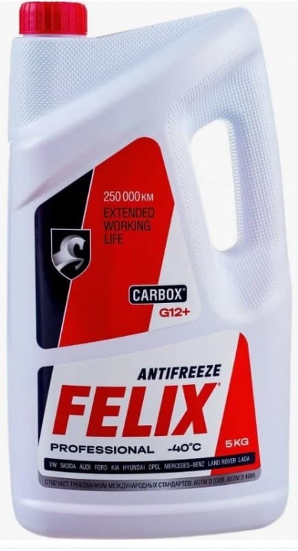 FELIX ANTIFREEZE CARBOX QIZIL 40° 5KG