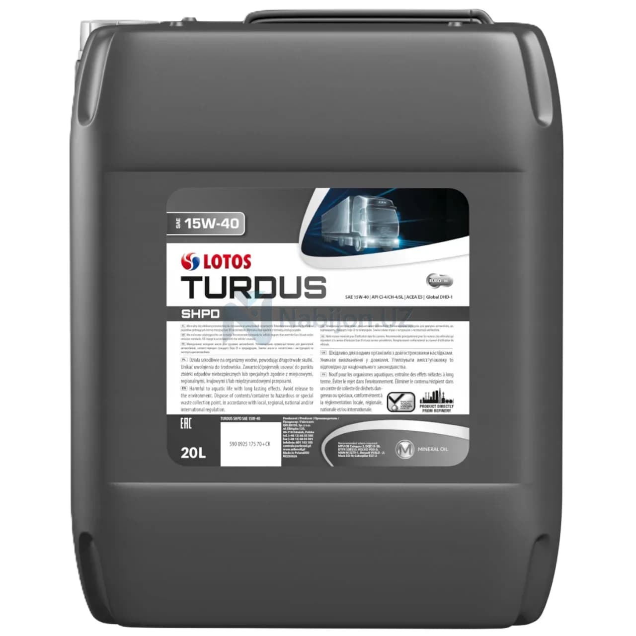 LOTOS TURDUS SHPD 15w-40 20L
