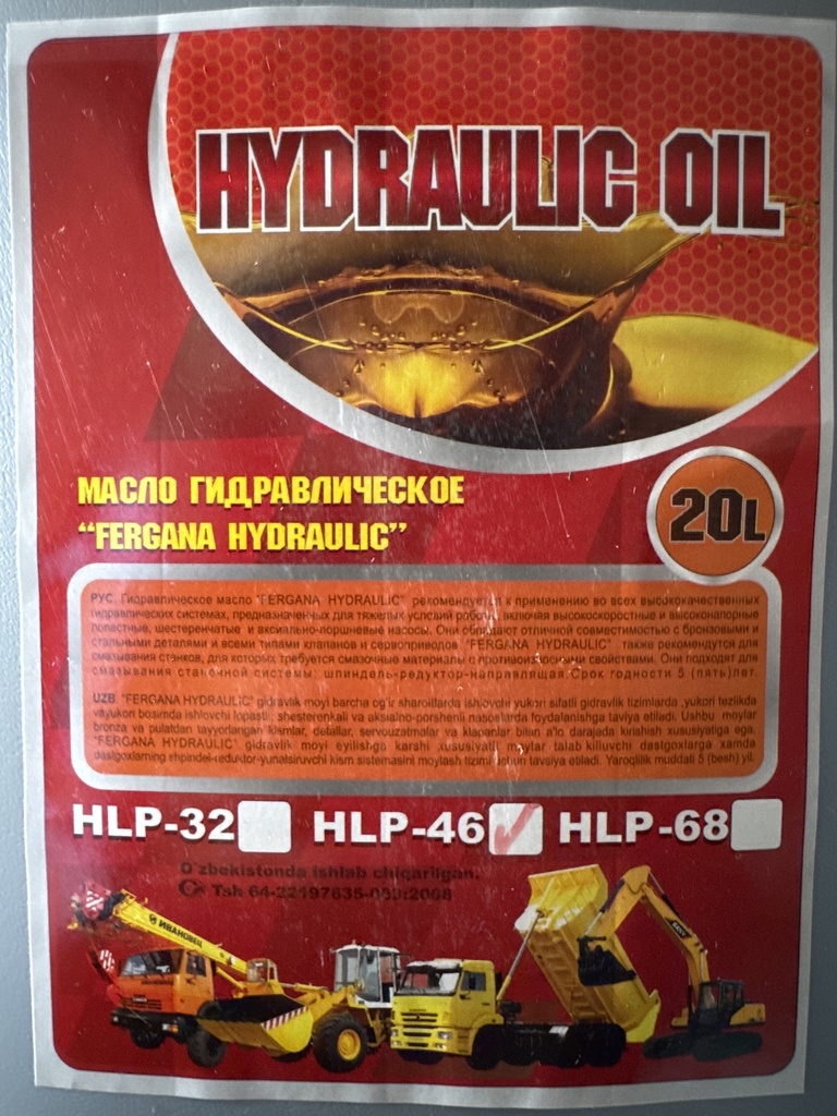 HYDRAULIC OIL 46 20L FARG’ONA